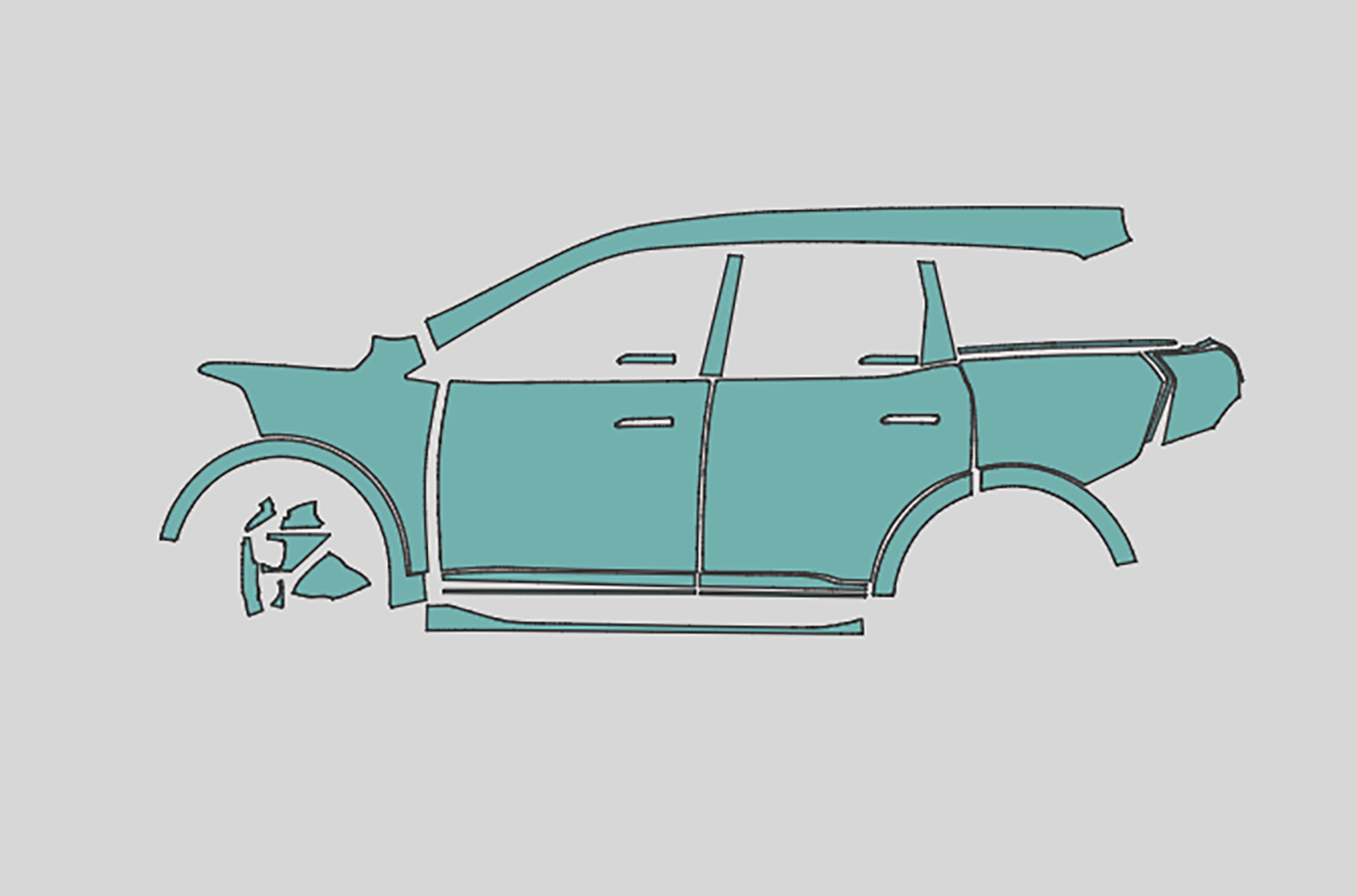 Mahindra XEV9S Exterior Precut