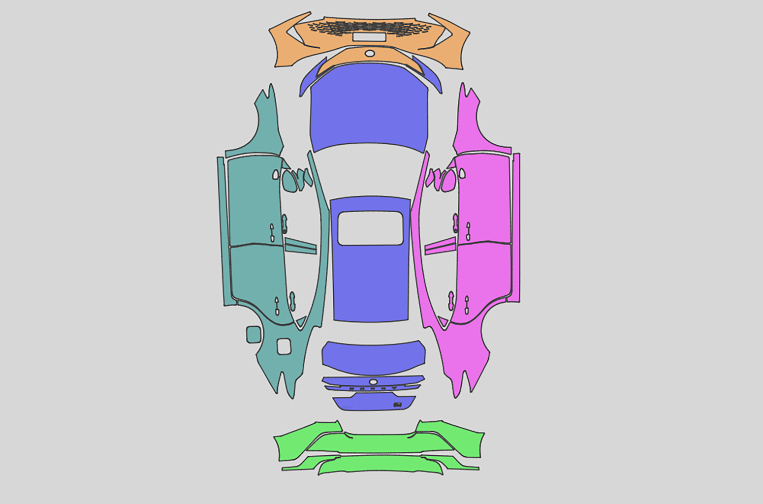 Toyota Camry Luxury Exterior Precut