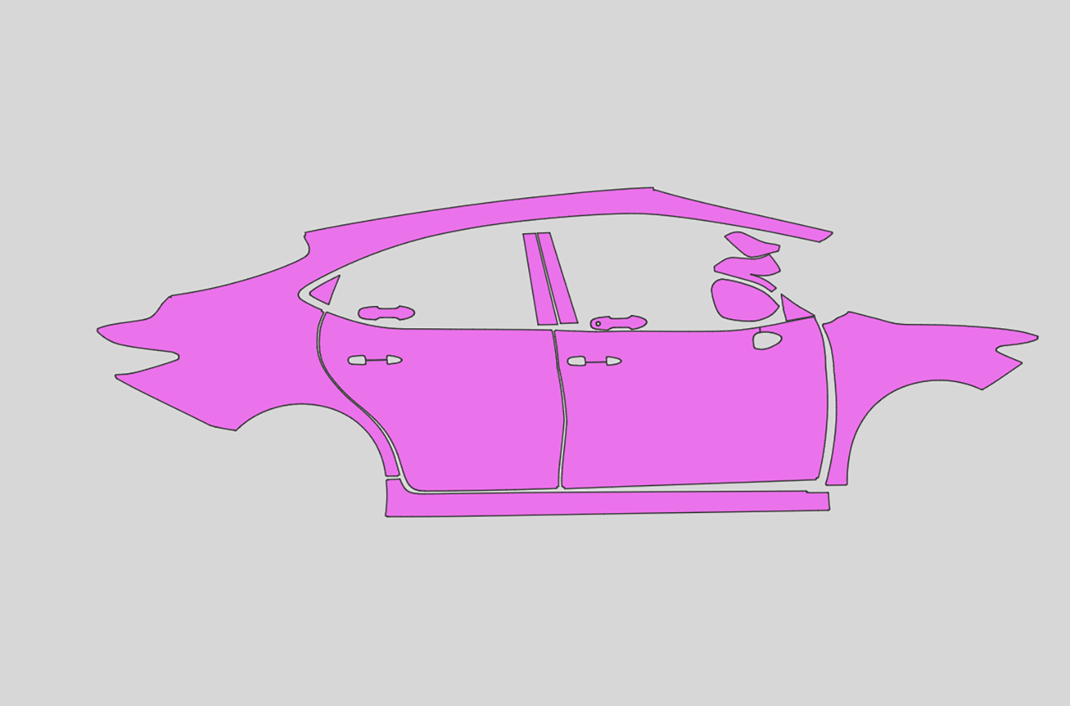 Toyota Camry Luxury Exterior Precut