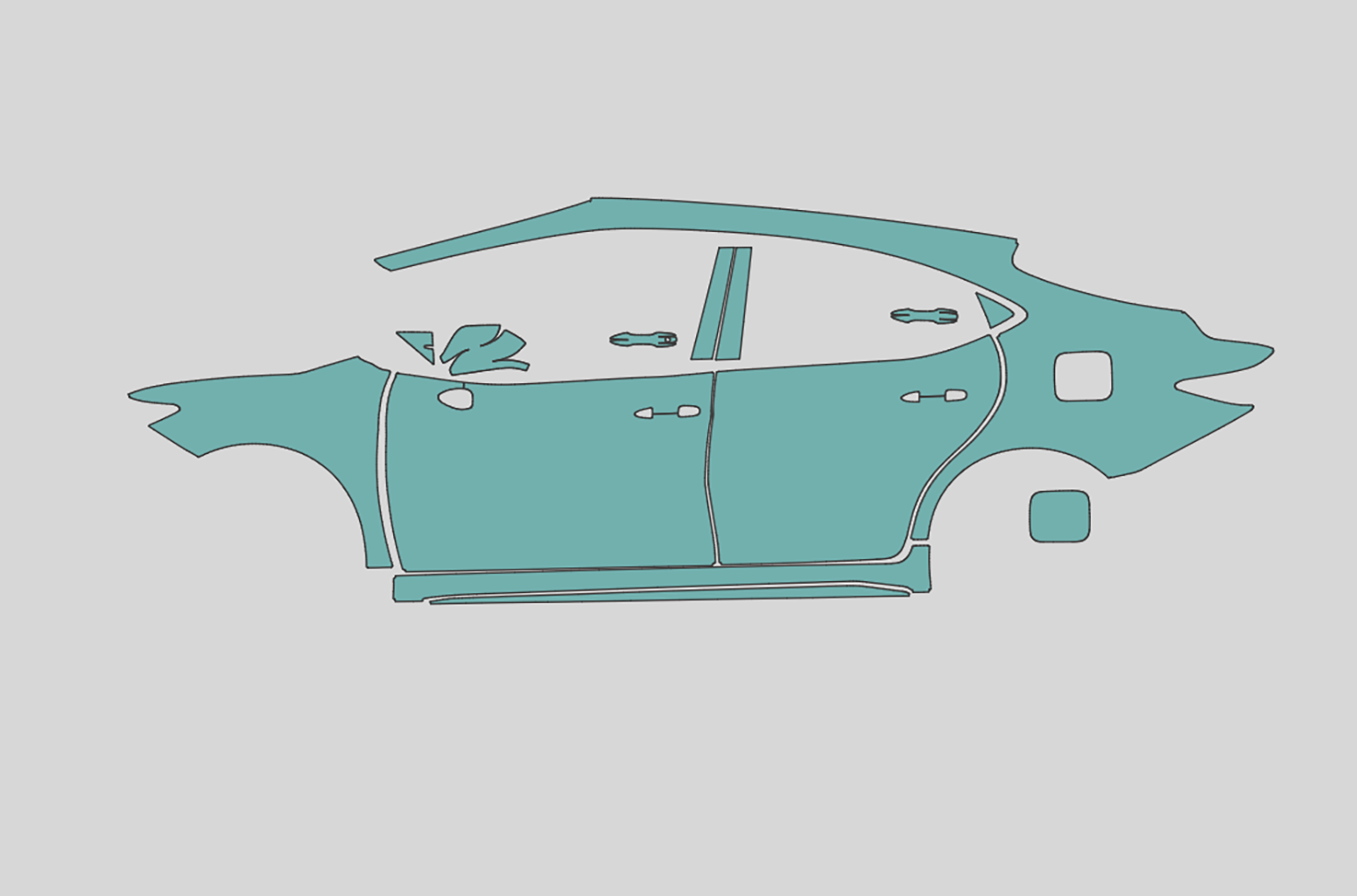 Toyoty Camry Sport Plus Exterior Precut