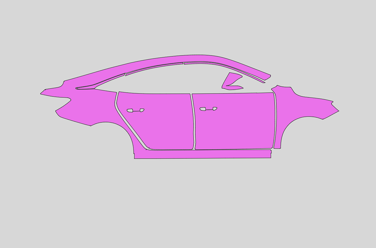 MG 5 EV Exterior Precut