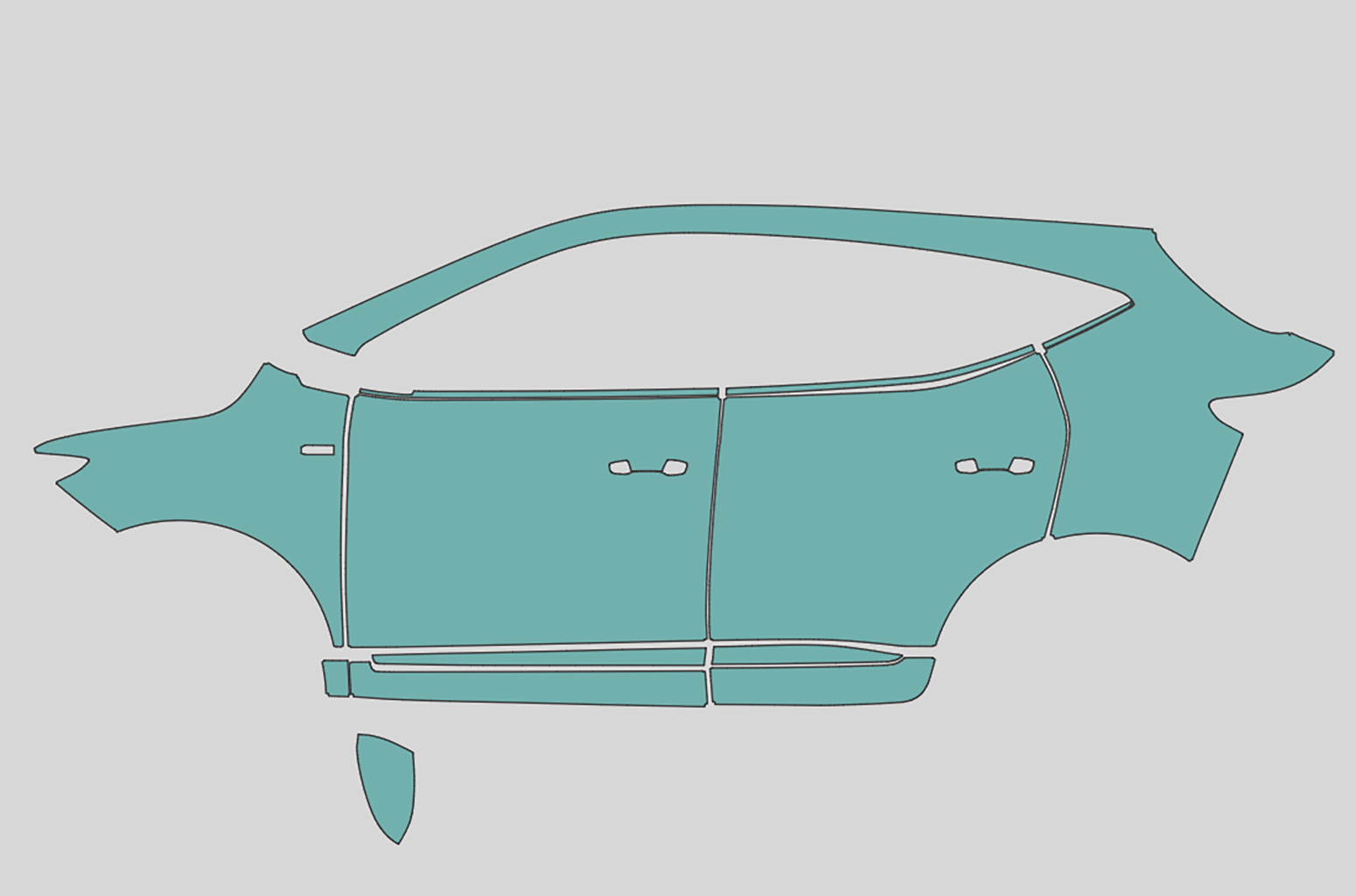 MG ZS Exterior Precut