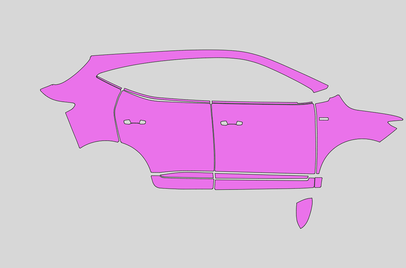 MG ZS Exterior Precut