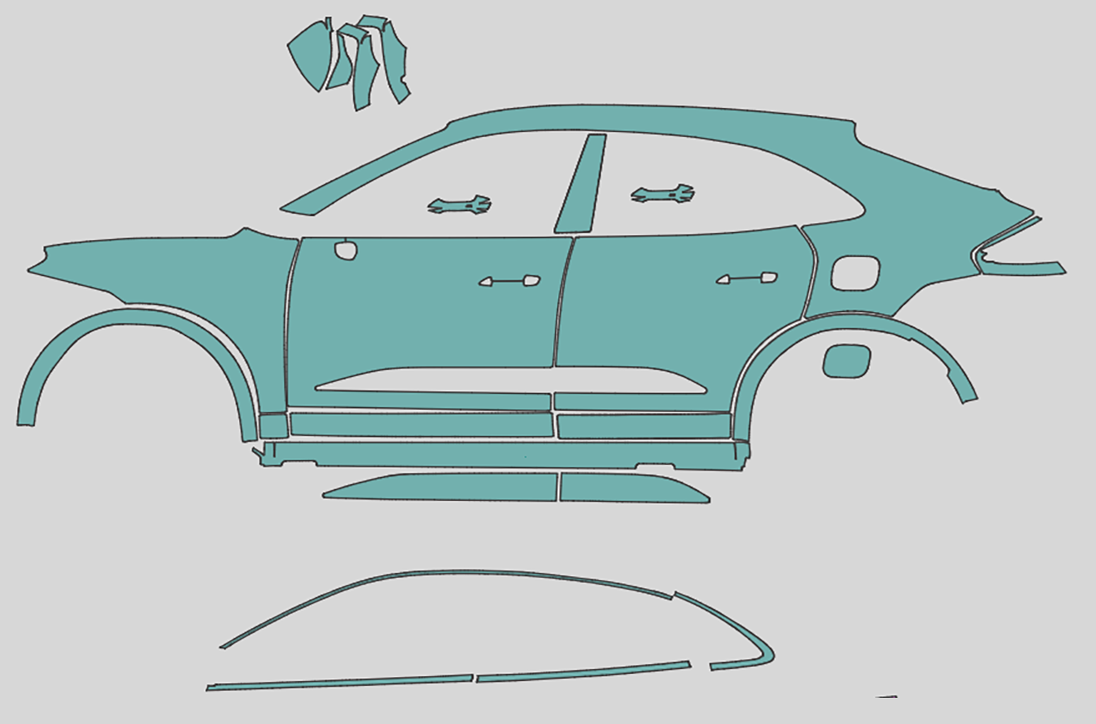 Porsche Macan Electric Macan 4 Exterior Precut